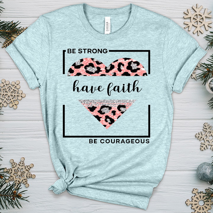 Be Strong Have Faith V5 Heathered Tee