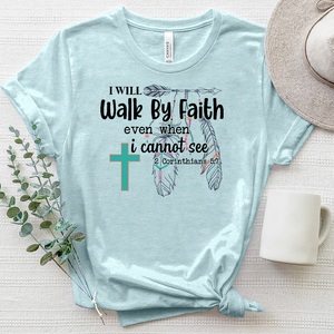 Walk By Faith Heathered Tee