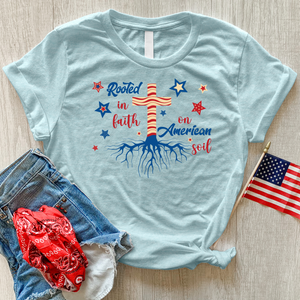 Rooted In Faith American Soil Heathered Tee