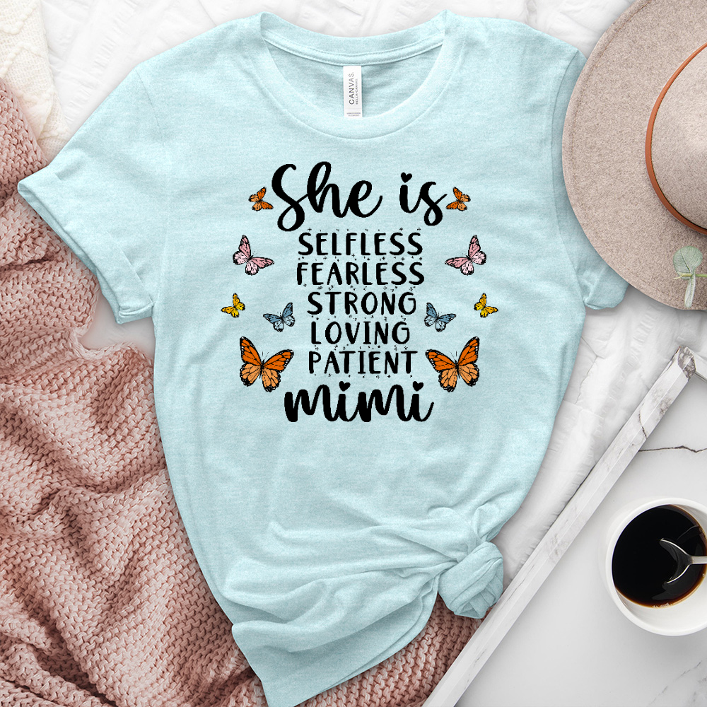 She Is Mimi Heathered Tee