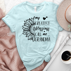 My Greatest Blessings Sunflower Heathered Tee