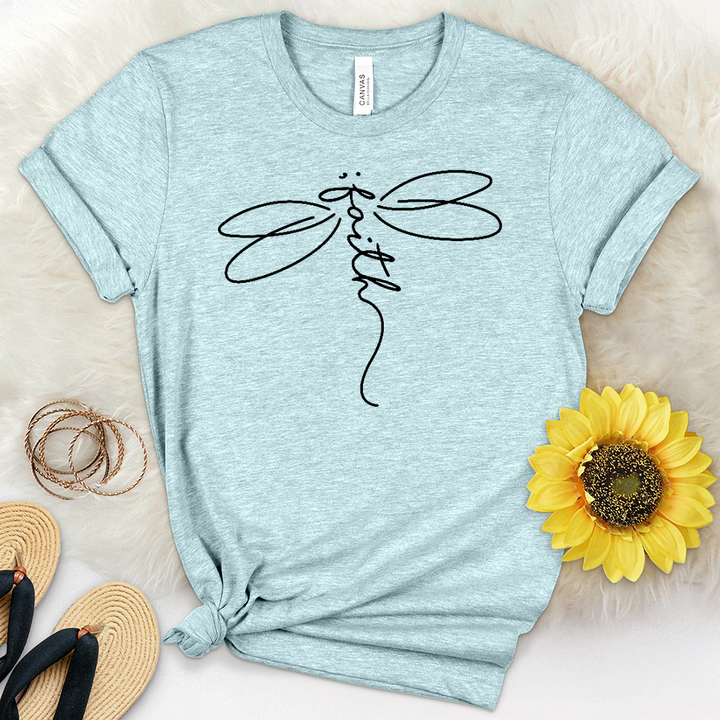 Faith Dragonfly Heathered Tee