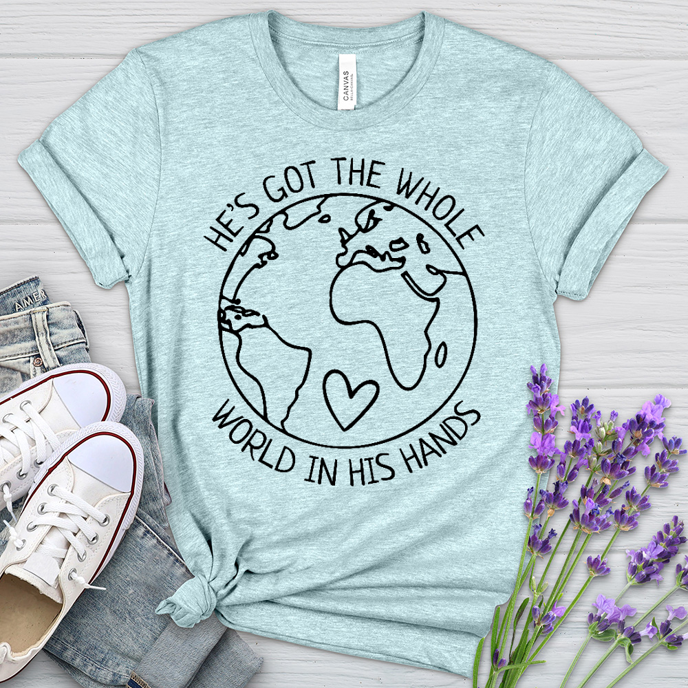 The Whole World Heathered Tee