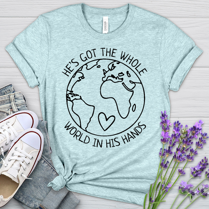 The Whole World Heathered Tee