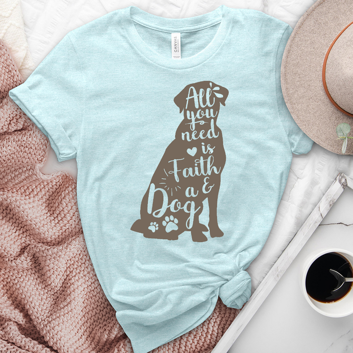 All You Need Heathered Tee
