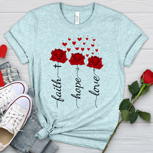 Loved Floating Hearts Heathered Tee