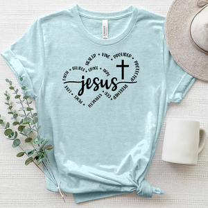 Jesus Cross Heathered Tee