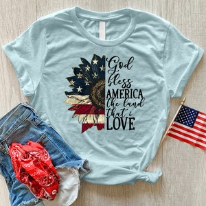 Land That I love Sunflower Heathered Tee