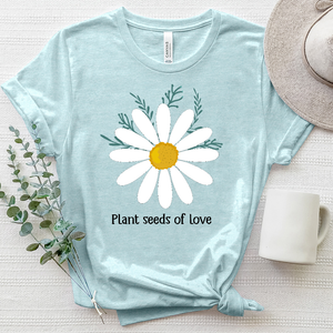 Plant Seeds of Love Daisy Heathered Tee