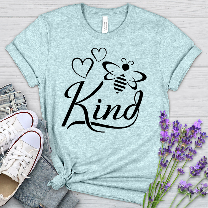 Bee Kind Honey Bee Heathered Tee