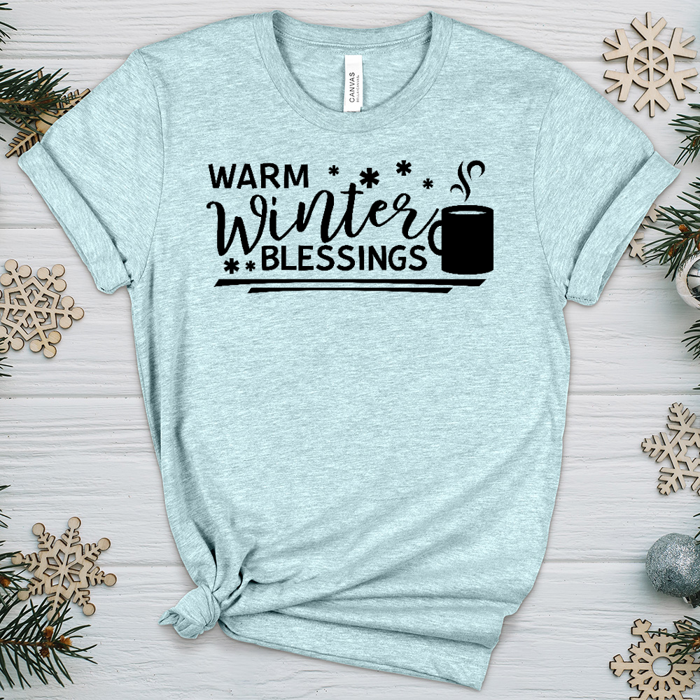 Warm Winter Blessings Heathered Tee