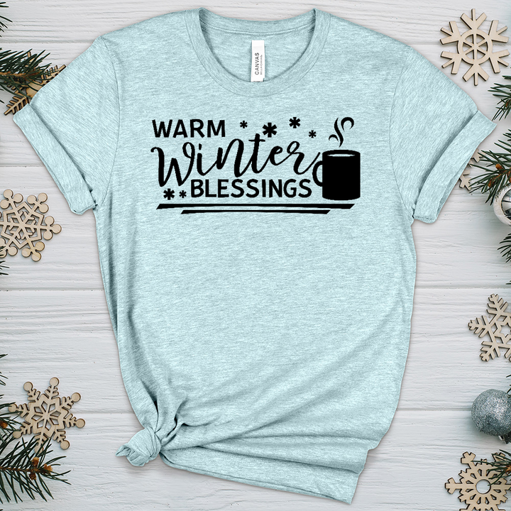Warm Winter Blessings Heathered Tee