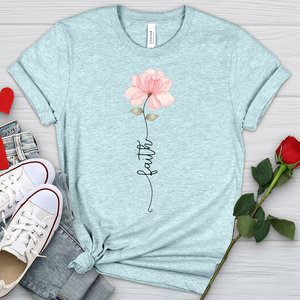 Faith Pink Rose Heathered Tee