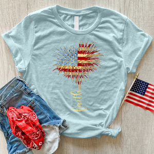 Faith Heart Fireworks Tee