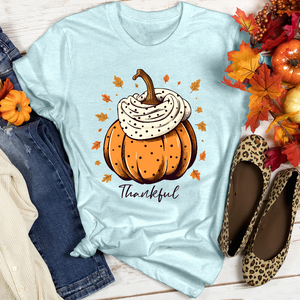 Vintage Pumpkin Coziness Heathered Tee