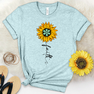 Faith Star Sunflower Heathered Tee