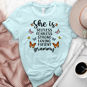 She Is Grammy Heathered Tee