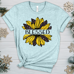 Blessed Sunflower V3 Heathered Tee