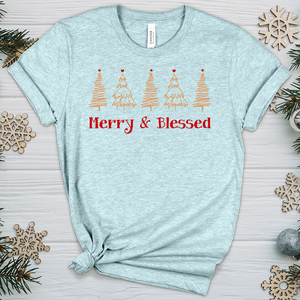 Blessed Christmas Farm Heathered Tee