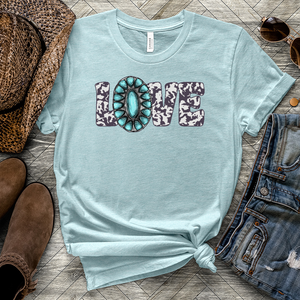 Love Cowgirl Heathered Tee