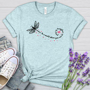 Be Kind Dragonfly Heathered Tee