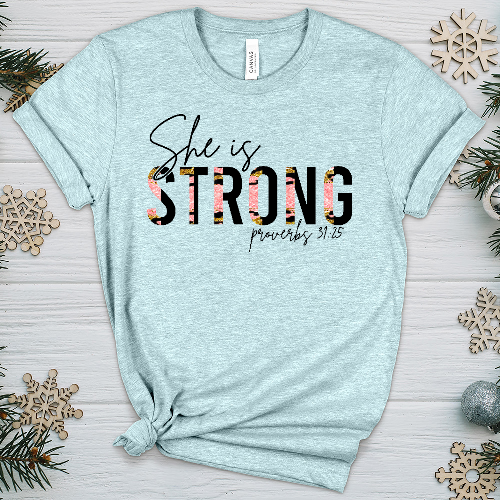 She is Strong 07 Heathered Tee