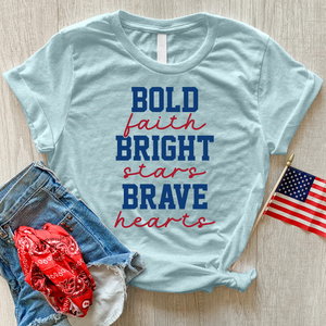 Bold Faith Bright Stars Heathered Tee