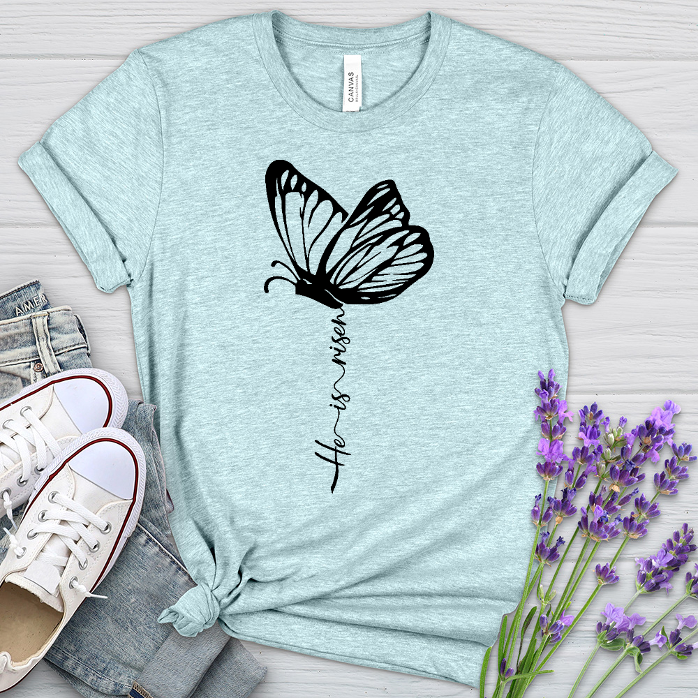 He is Risen Heathered Tee
