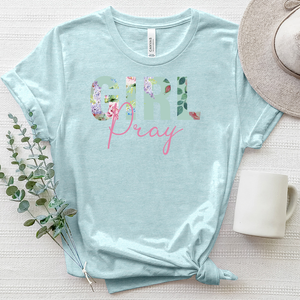 Girl Pray Heathered Tee