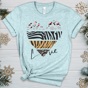 Love Is Wild 5 Heathered Tee