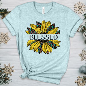 Blessed Sunflower V4 Heathered Tee