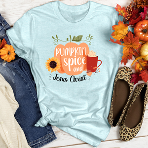 Pumpkin Spice & Christ Heathered Tee