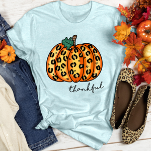 Thankful Orange Pumpkin Heathered Tee