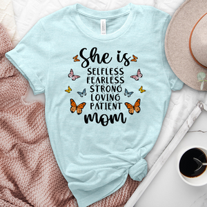 She Is Mom Heathered Tee