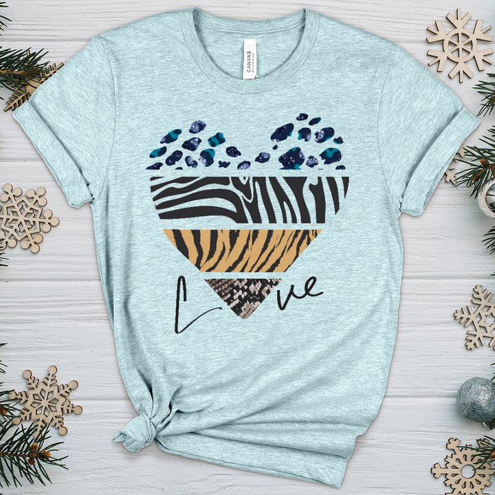Love Is Wild 8 Heathered Tee