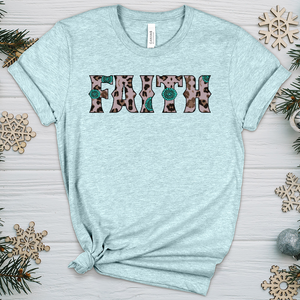 Faith Leopard P1 Heathered Tee