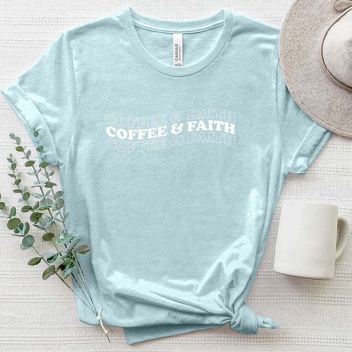 Coffee and Faith Heathered Tee