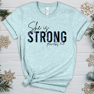 She is Strong 09 Heathered Tee