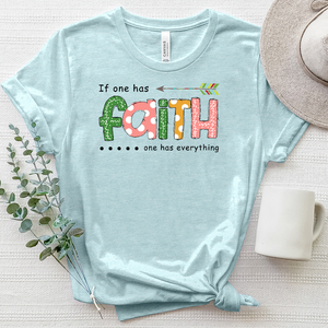 Faith Is Everything Heathered Tee