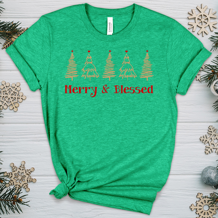 Blessed Christmas Farm Heathered Tee