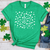 Just Blessed Falling Clovers Heathered Tee