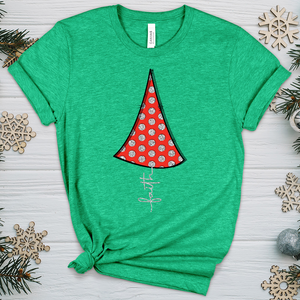 Faith Polka-dotted Tree Heathered Tee