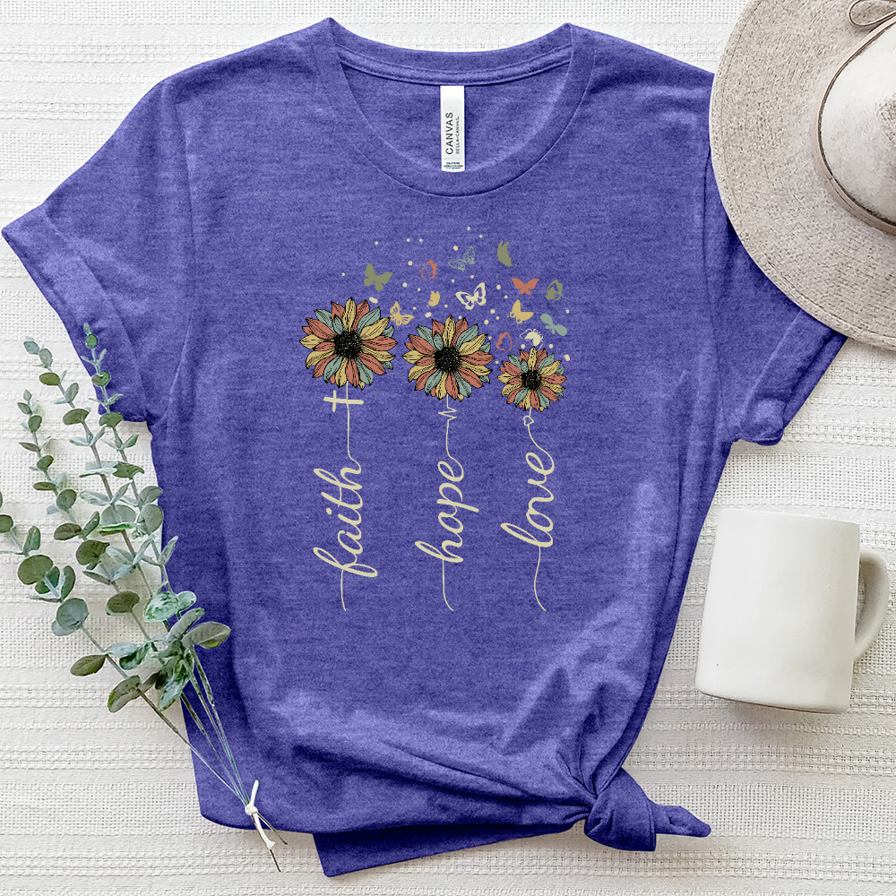 Faith Hope Love Rainbow Tee