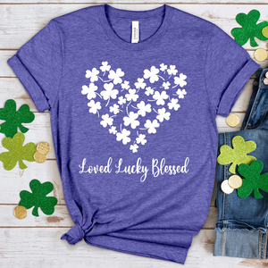 Loved and Lucky Heathered Tee