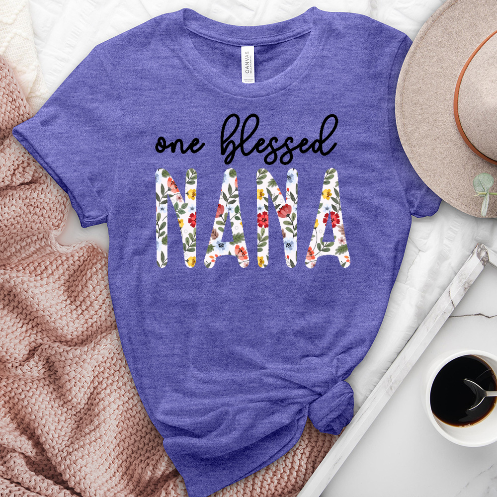 One Blessed Nana Heathered Tee