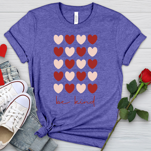 Be Kind Heart Heathered Tee