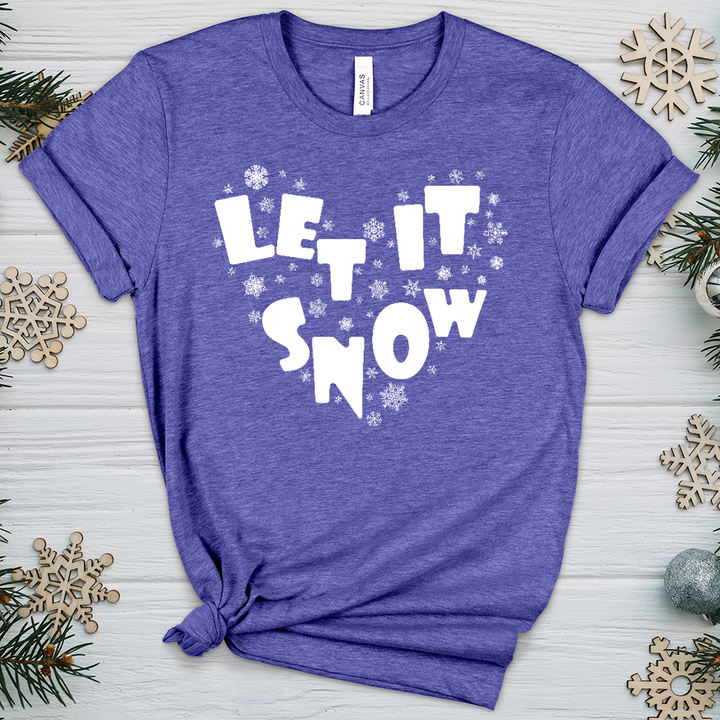 Let It Snow Heathered Tee