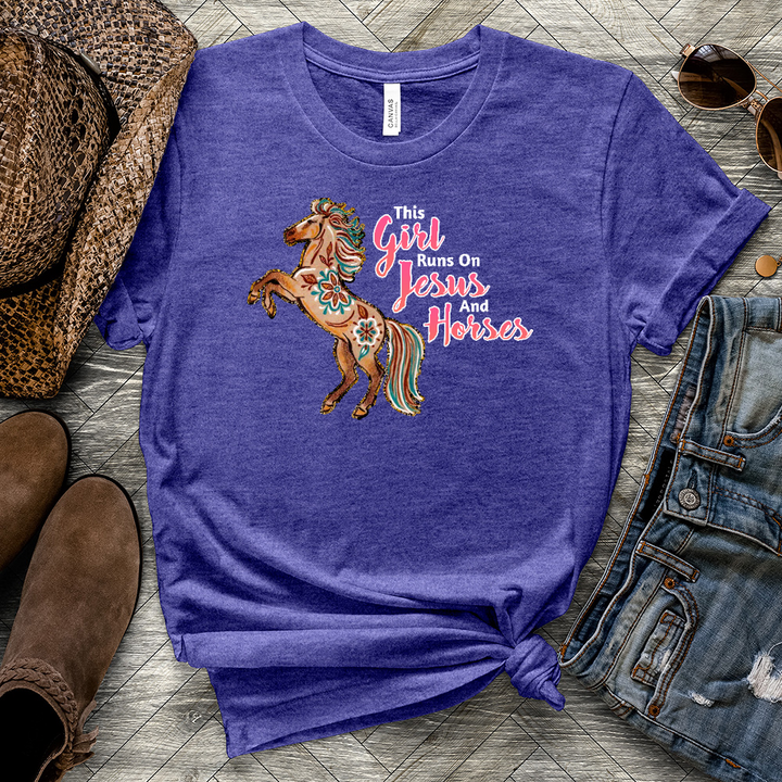 Jesus & Horses Heathered Tee