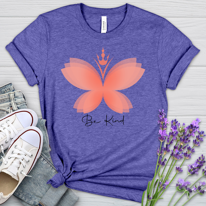 Be Kind Butterfly Heathered Tee