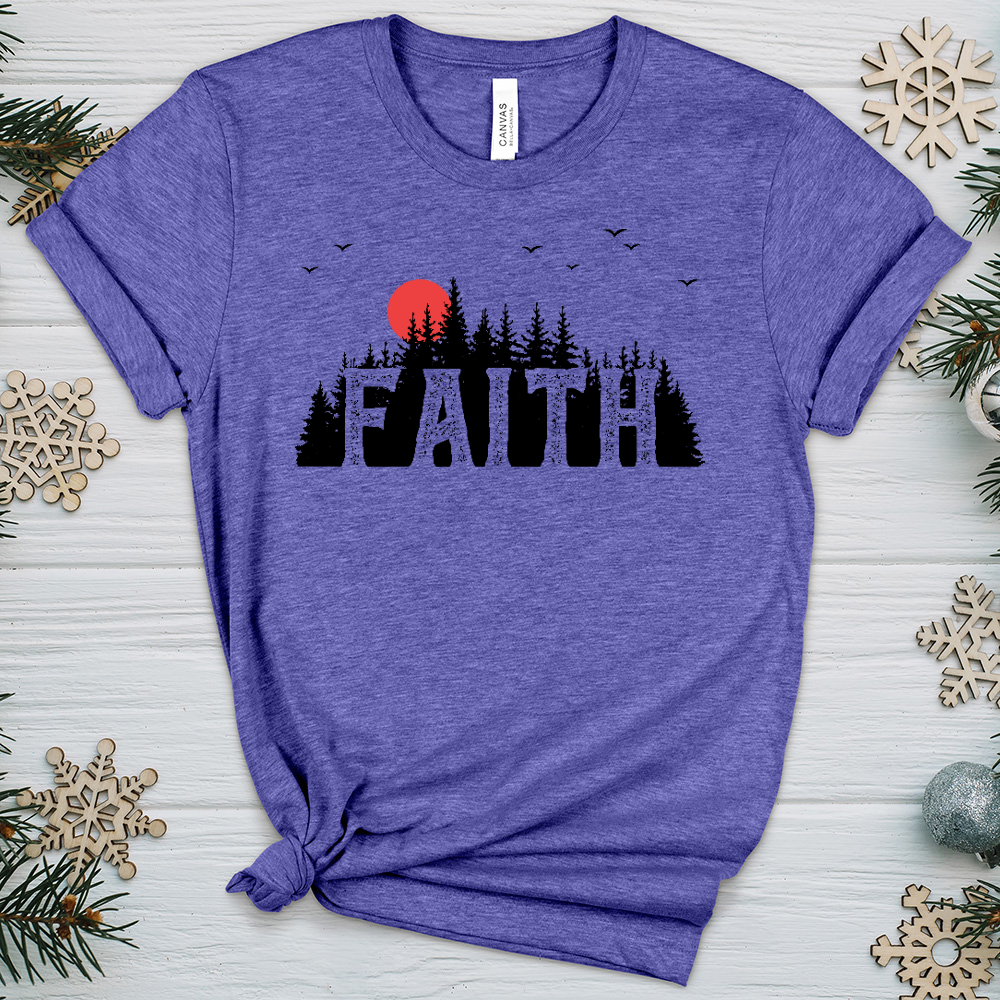 Faith Evergreens Heathered Tee